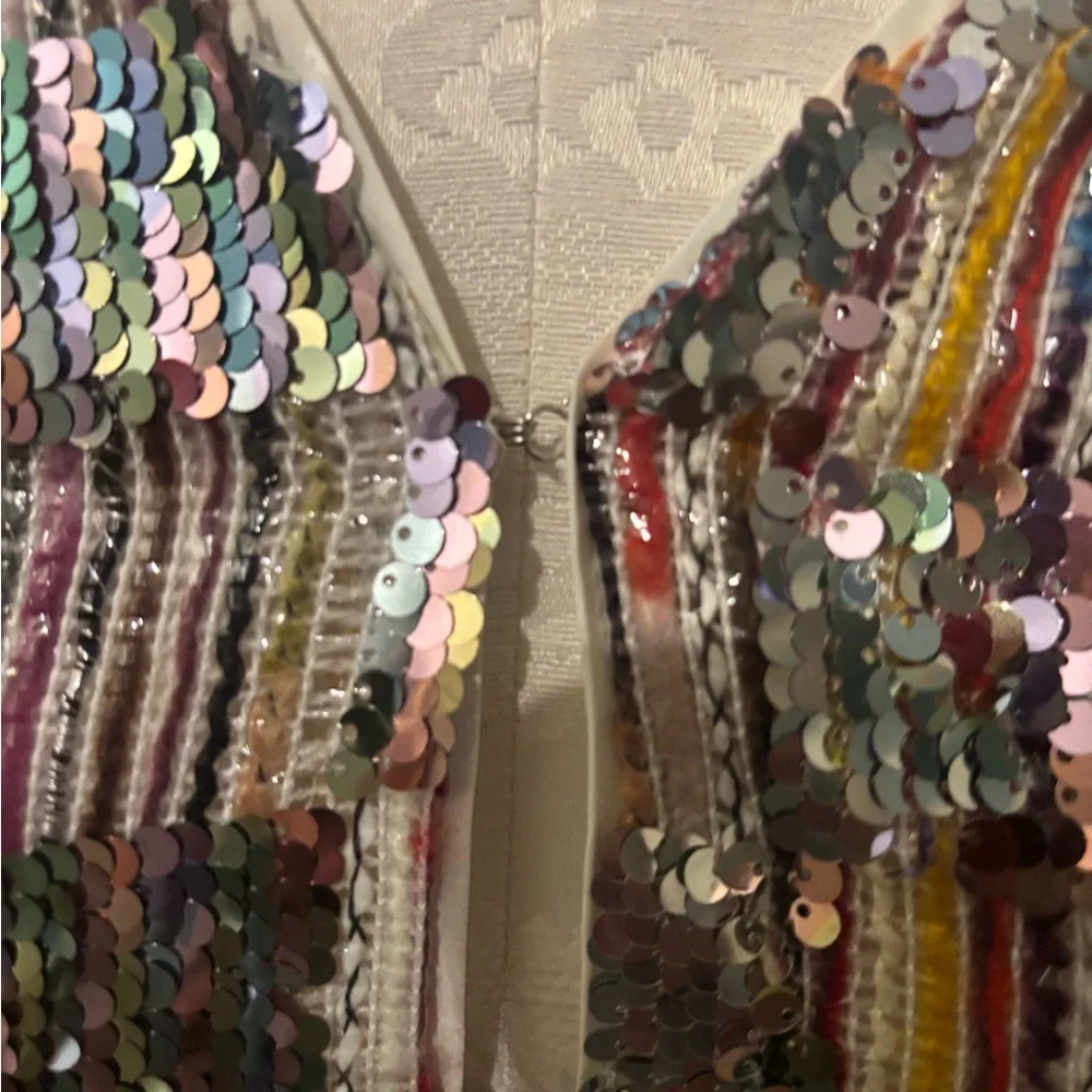 NEW Sequin Multicolor Jacket - Picture 8 of 14